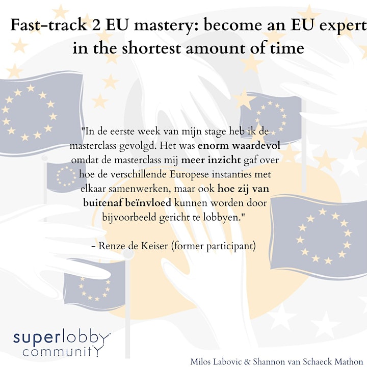 Fast-Track 2 EU expertise: word in de kortst mogelijke tijd een EU-expert! image