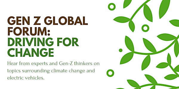 Gen-Z Global Forum: Driving for Change