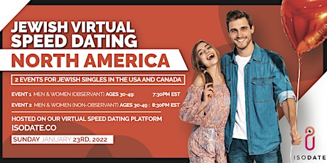 North America Jewish Virtual Speed Dating Event: Observant/Non-Observant tickets