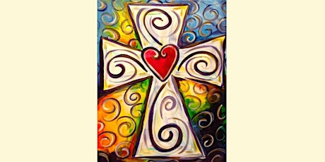 FUNDRAISER: Colorful Cross Painting Class [Gwyn J. Cancer Treatment] tickets