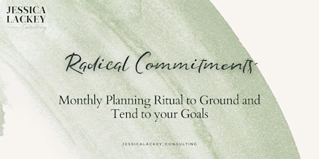 Radical Commitments: February Planning tickets