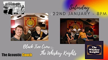 Double Bill rock bands with Black Tree Crow + The Whiskey Knights
