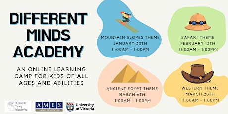 Different Minds Academy Online Camp	//	 January - March Semester tickets