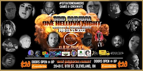 3RD ANNUAL ONE HELLUVA NIGHT COMEDY & MUSIC SHOW tickets