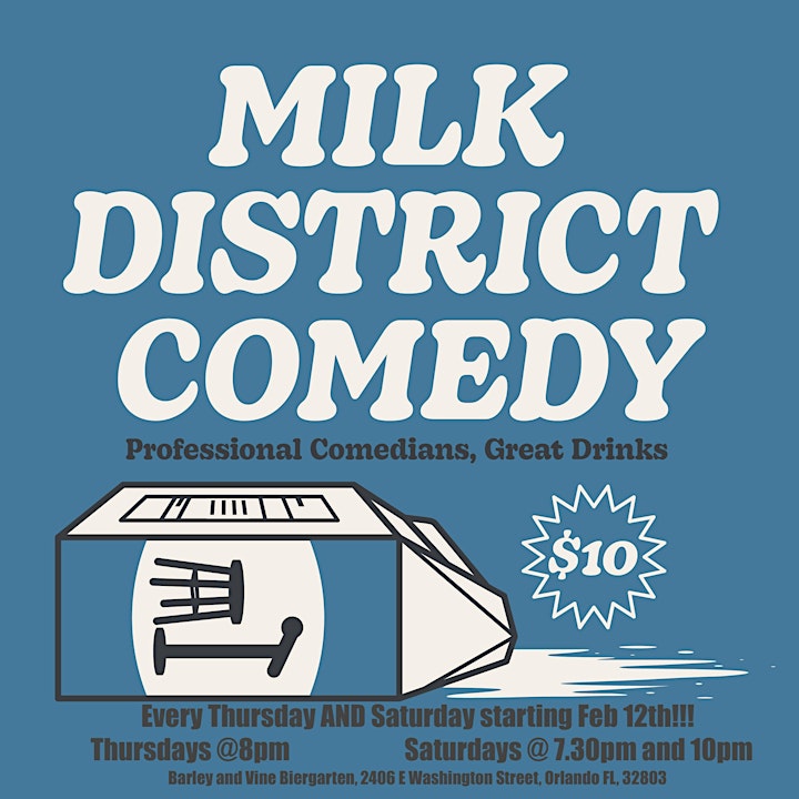Milk District Comedy Saturdays! image
