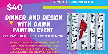 Dinner and Design with Dawn Painting Event tickets