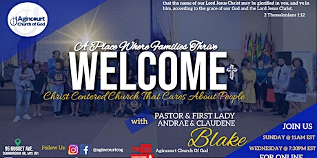 Sunday Morning Worship @ Church 95 Nugget Ave, Scarborough ON. M1S 3B1 tickets