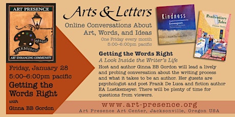 Getting the Words Right: A Look Inside the Writer's Life tickets