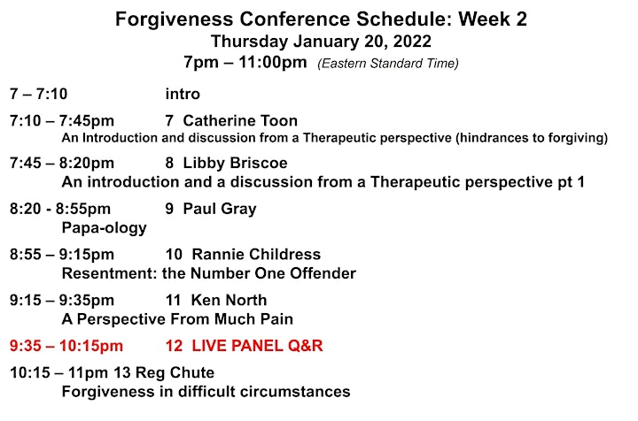 Understanding Forgiveness Conference 2022 image