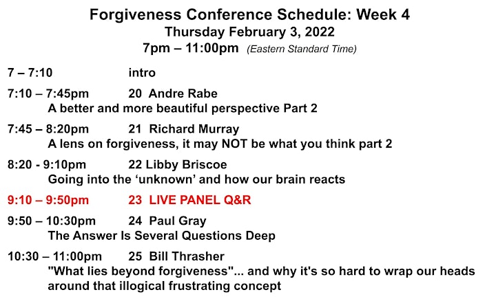 Understanding Forgiveness Conference 2022 image