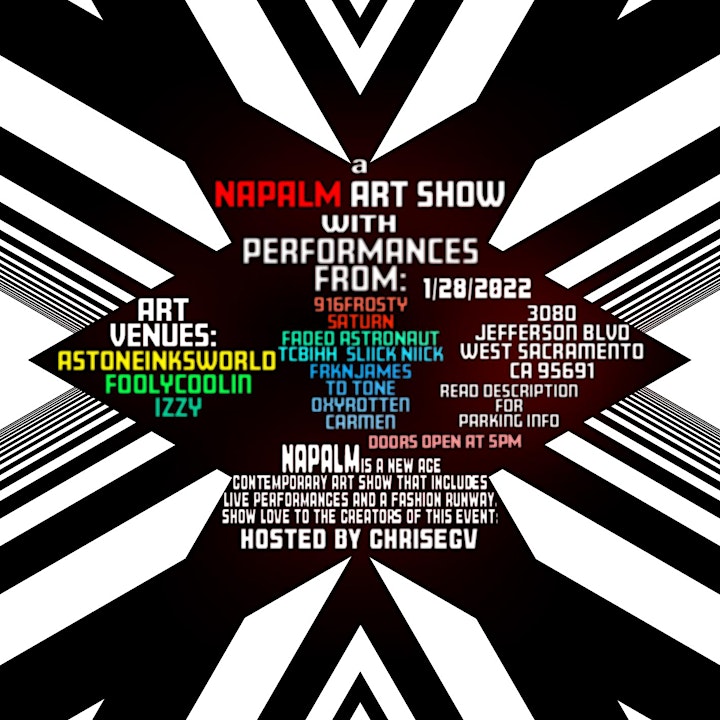 
		Napalm Art Show (with Live Performances) image

