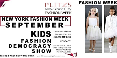 KIDS 4-8 AUDITION FOR NEW YORK FASHION WEEK - SEPTEMBER SHOW SEASON tickets