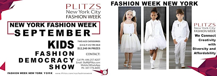 KIDS 4-8 AUDITION FOR NEW YORK FASHION WEEK - SEPTEMBER SHOW SEASON image