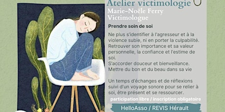 Atelier Victimologie avec Marie-Noële Ferry, victimologue tickets