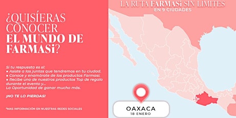 La Ruta Farmasi Sin Límites (Oaxaca) tickets