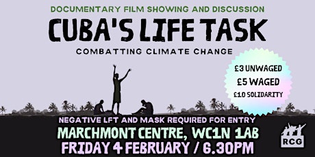 Cuba's life task: combatting climate change - FILM SCREENING tickets