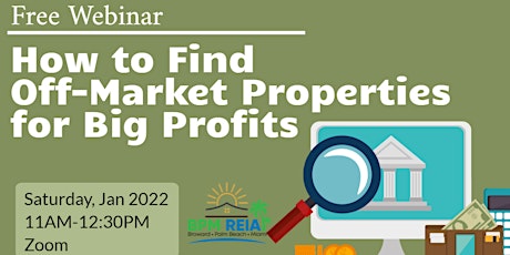 How to Find Off-Market Properties for Big Profits tickets