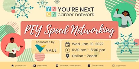 PEY Speed Networking: Sponsored by Vale! primary image