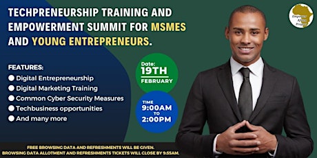 TECHPRENEURSHIP TRAINING AND EMPOWERMENT SUMMIT FOR NMSMEs tickets