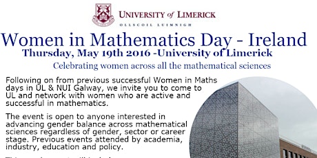 Women in Mathematics Day - Ireland primary image