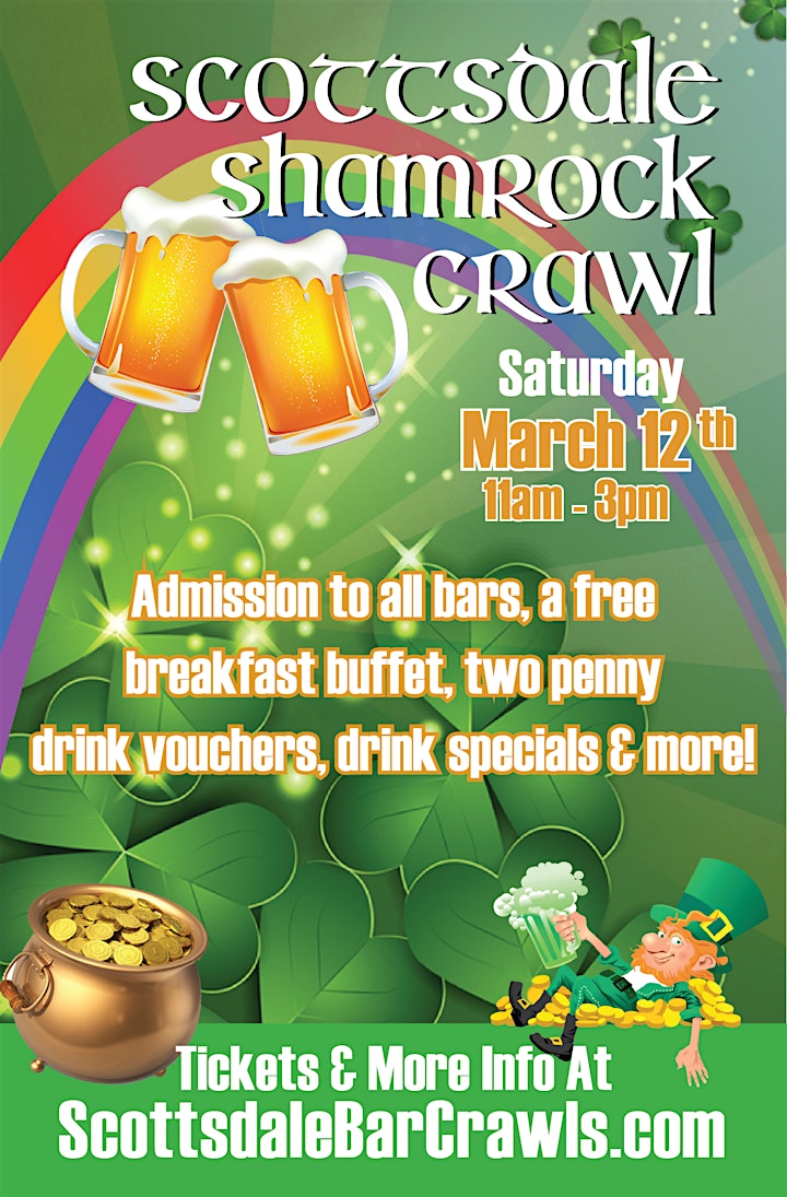 
		Scottsdale Shamrock Crawl - St. Patrick's Day Bar Crawl in Old Town! image
