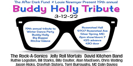19th Annual Buddy Holly Tribute/Winter Dance Party 3/12/22 (new date) tickets