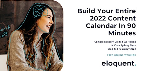 Build Your Entire 2022 Content Marketing Plan In 90 Minutes [Workshop] tickets