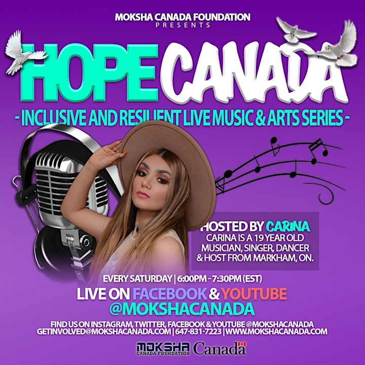 "Hope Canada" The Inclusive and Resilient Live Arts and Music series! image