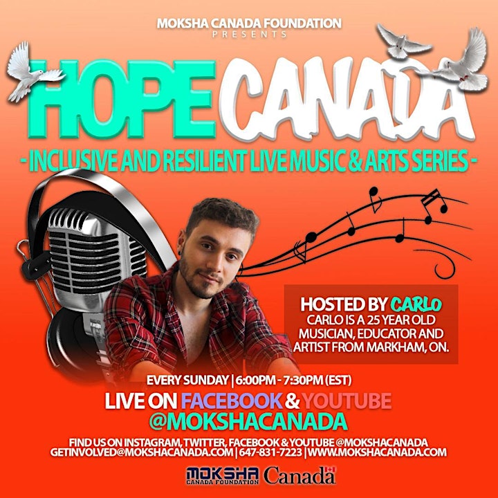 "Hope Canada" The Inclusive and Resilient Live Arts and Music series! image