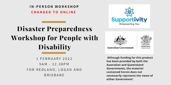 Disaster Preparedness Workshop for People with Disability (Redland City)