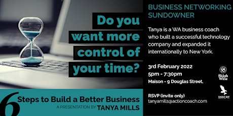Six Steps to Build a Better Business. tickets