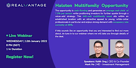 Free Webinar: Halsten Multifamily Opportunity primary image