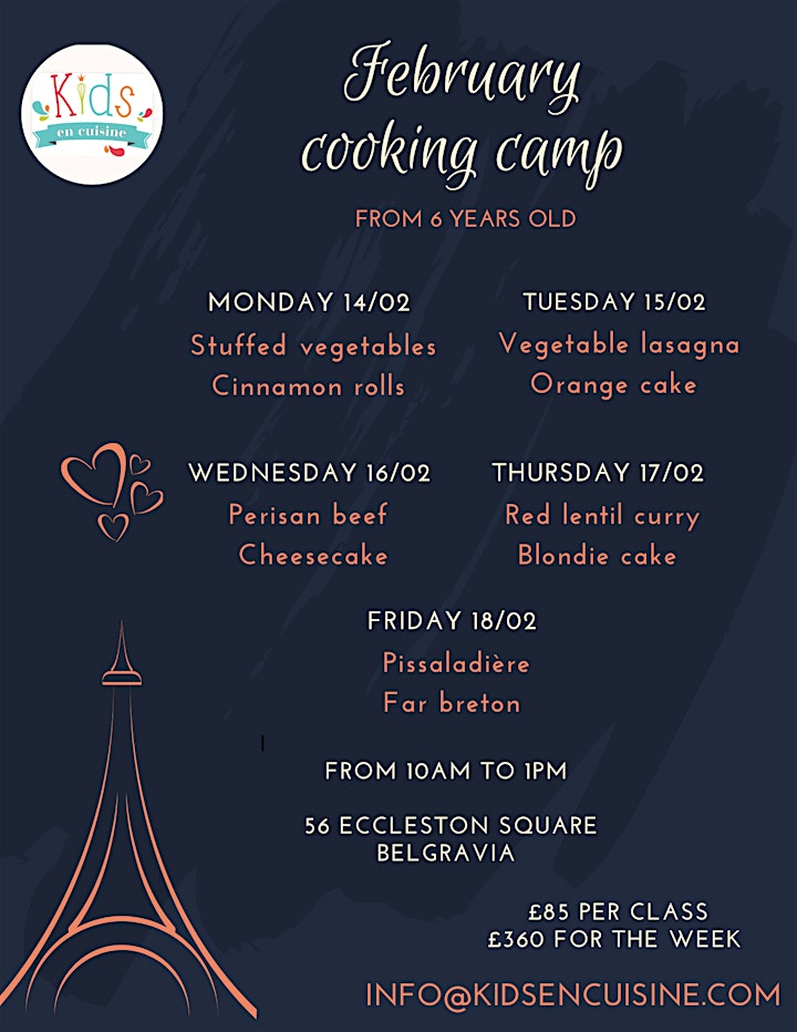 Half term cooking camp 15/02/21: Vegetable lasagna & orange cake image