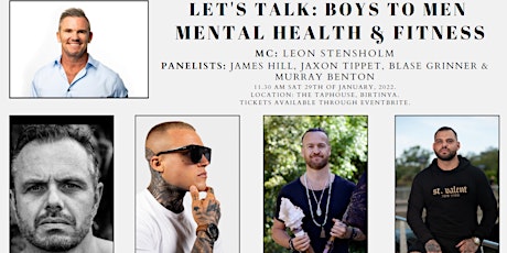 LET'S TALK - Boys to Men Mental Health & Fitness tickets