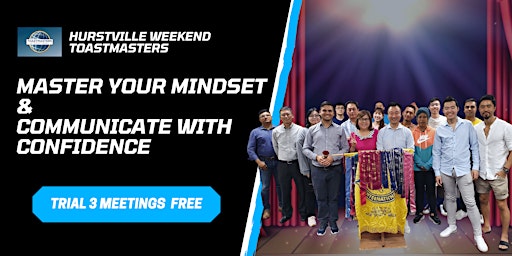 Image principale de Master Your Mindset & Communicate Confidently with Toastmasters