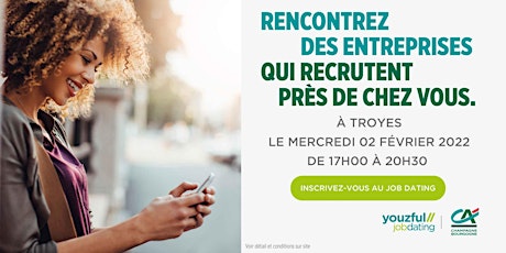 Job Dating à Troyes : décrochez un emploi ! billets
