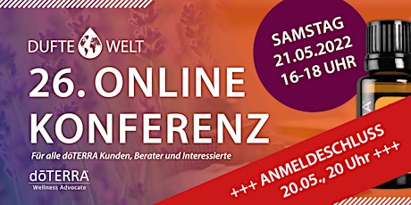 Sechsundzwanzigste Dufte Welt Online Konferenz Tickets