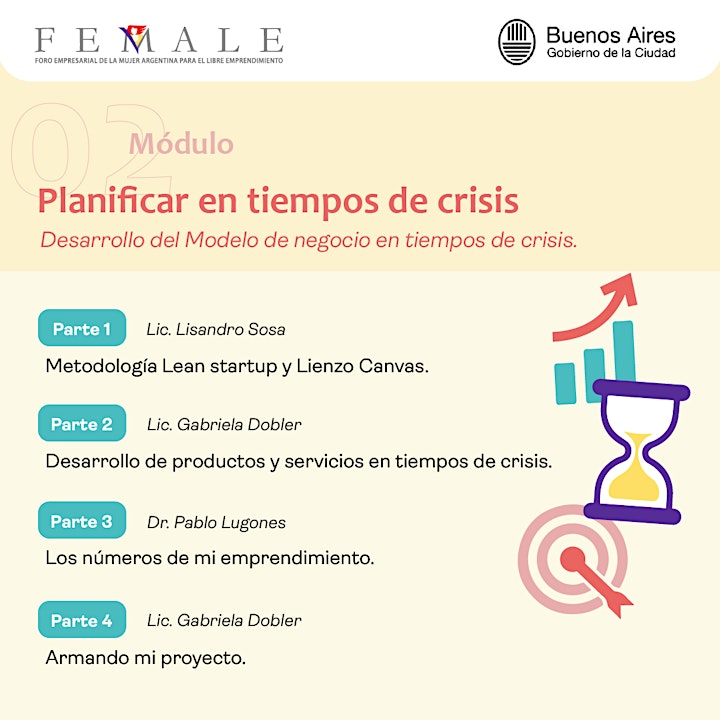 Imagen de Ciclo de Capacitaciones gratuitas de FEMALE: Emprender en tiempos de crisis