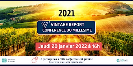 Conférence du Millésime 2021 tickets