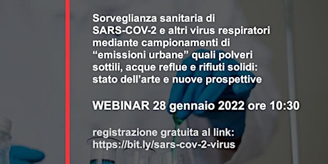Sorveglianza sanitaria di SARS-COV-2 e altri virus respiratori entradas
