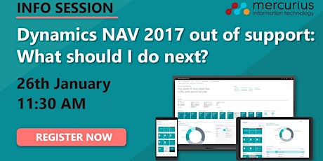 Info Session – Dynamics NAV 2017 out of support: What should I do next? biglietti