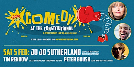 Comedy at The Constitutional - Sat 5 February tickets