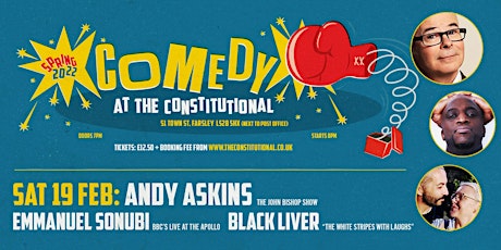 Comedy at The Constitutional - Sat 19 February tickets
