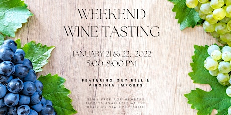 Weekend Wine Tasting (Friday and Saturday) tickets