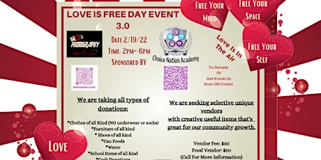 Love is Free Event 3.0 tickets