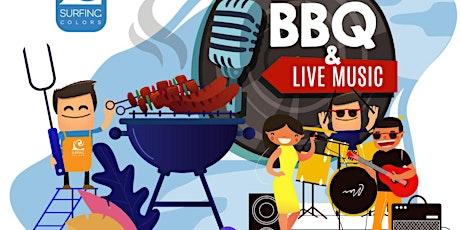 Coliving and Surfing - BBQ at Surfing Colors with live music entradas