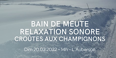 Bains De Meute - Relaxation Sonore - Croûtes aux champignons tickets