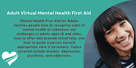 Virtual Adult Mental Health First Aid tickets