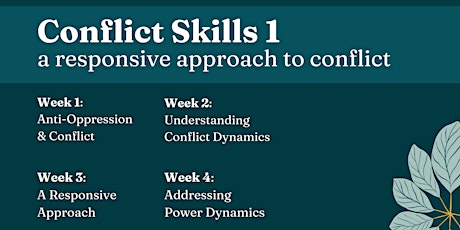 Conflict Skills 1: A Responsive Approach to Conflict primary image