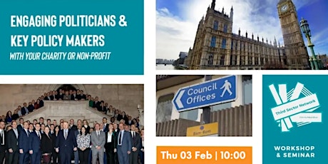 Engaging Politicians & Policy Makers with Your Charity tickets